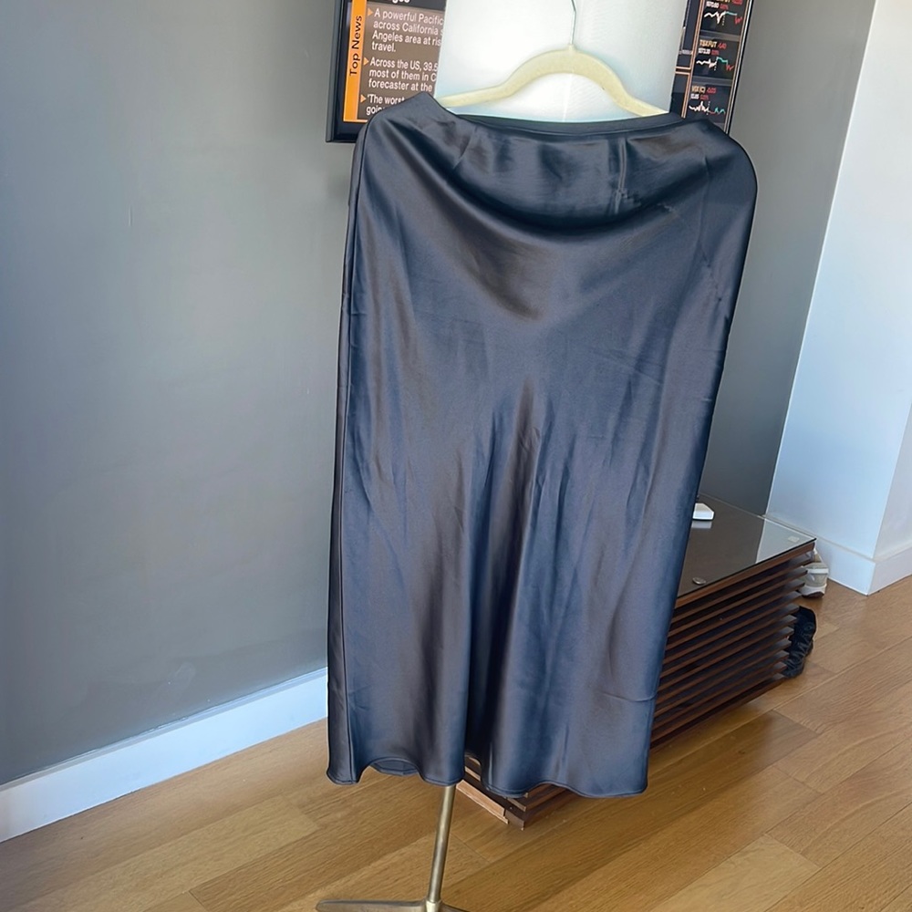 Mango midi satin skirt